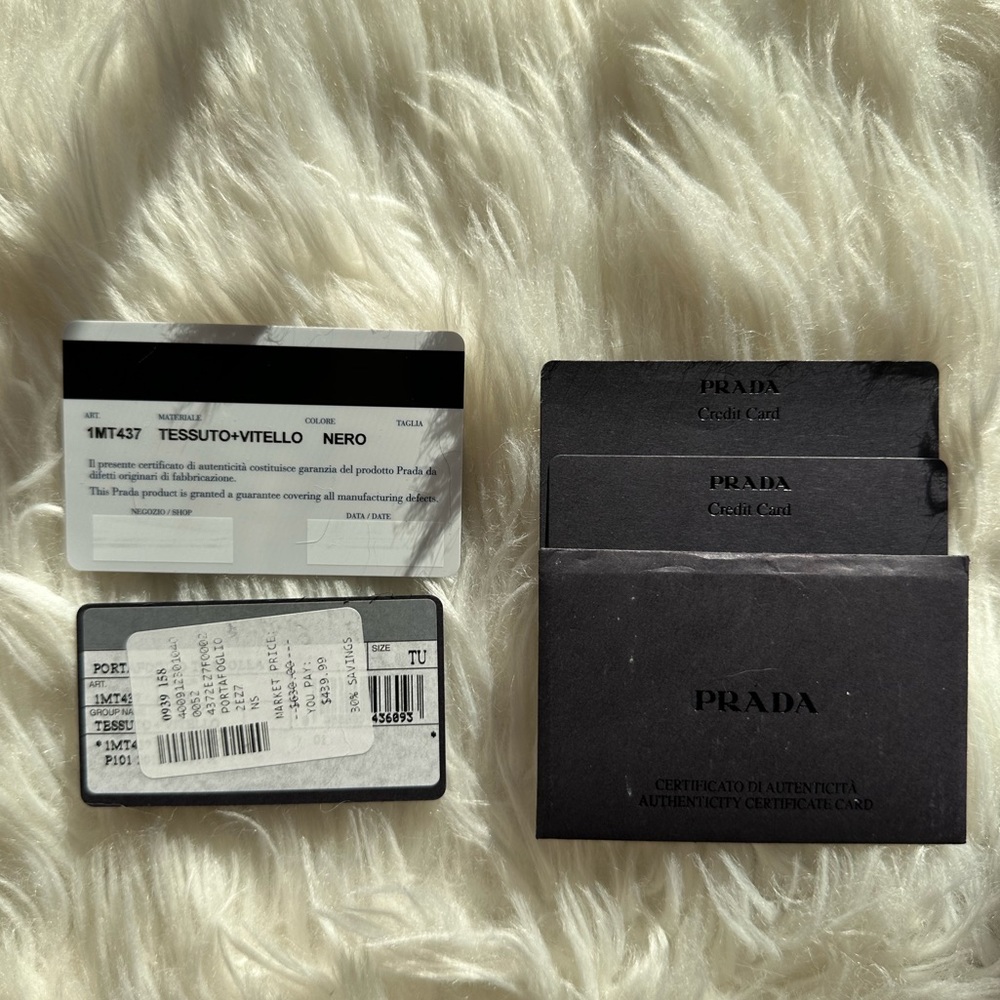 Prada Leather and Nylon Wallet with Detachable Strap - Picture 4 of 14